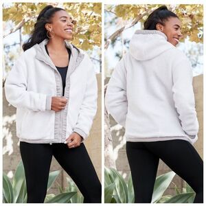 Fabletics Reversible Cher Polar Fleece Jacket sz M